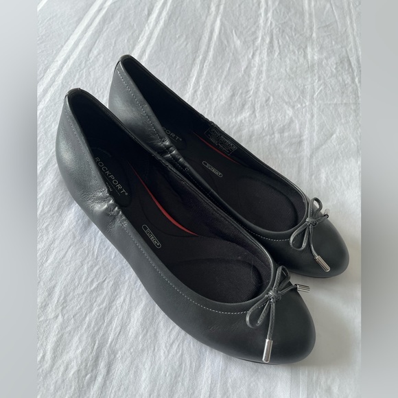 Rockport Total Motion Metallic Grey Leather Shoes - Picture 10 of 12